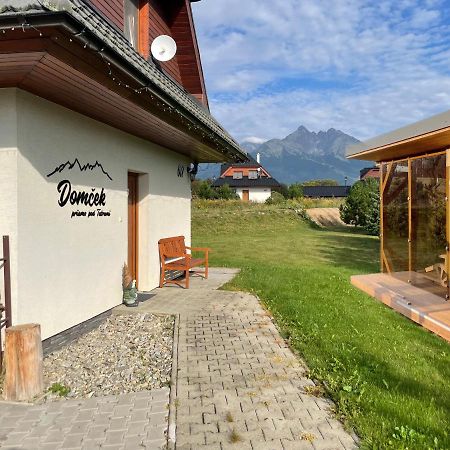 Domcek & Sauna Garden Stará Lesná Exterior foto